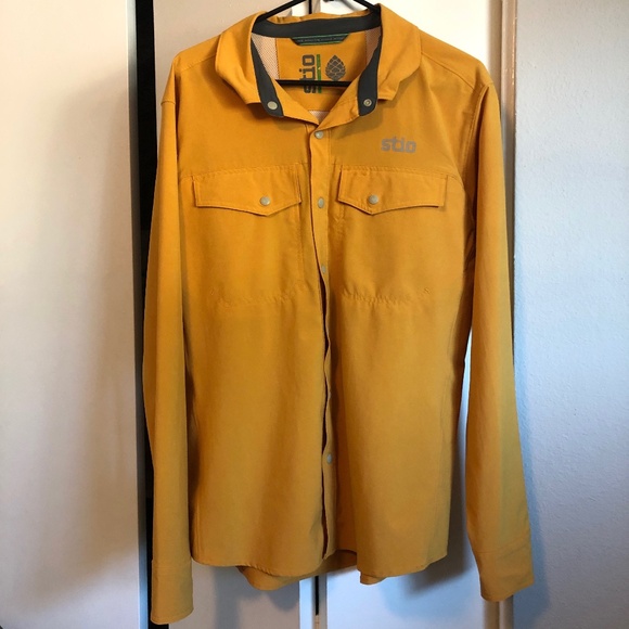 Stio CFS Fishing Shirt Yellow Snap - Picture 1 of 5